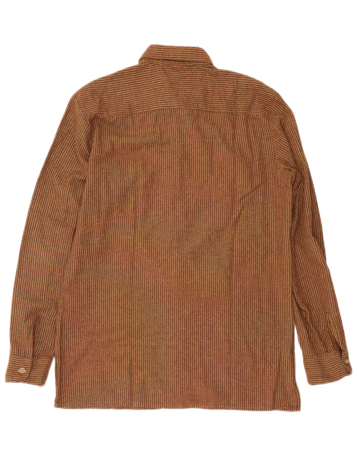 Camicia da uomo in flanella NORTONS IT 50 gessato marrone medio