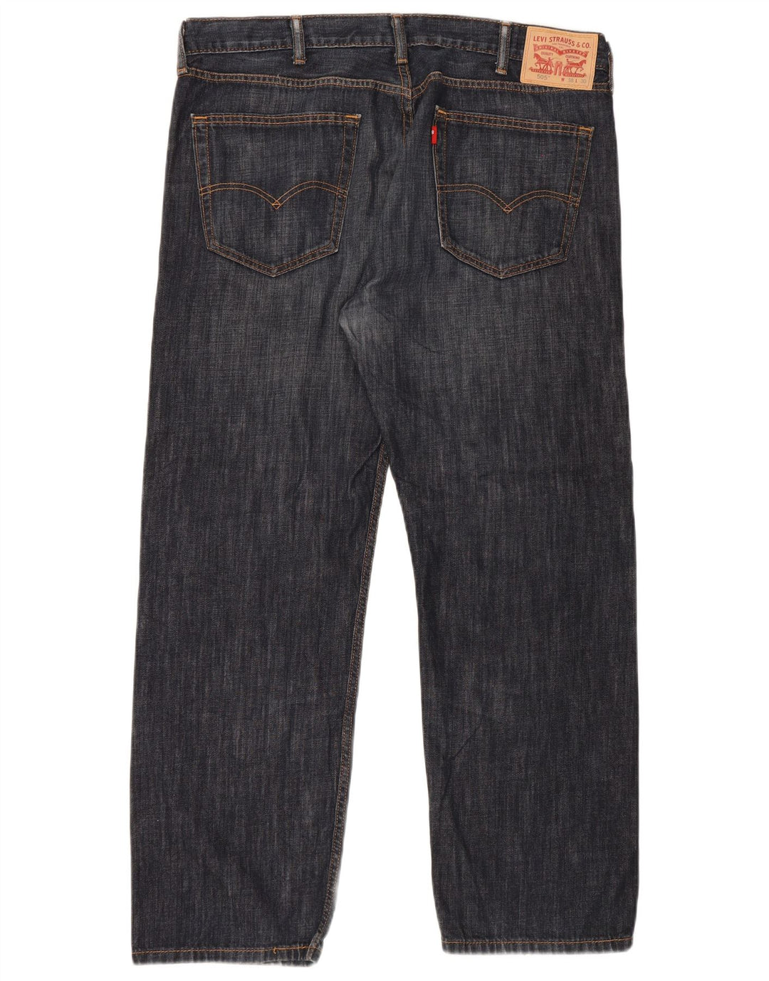 Levi's Uomo 505 Jeans dritti W38 L30 Blu Navy