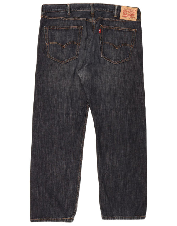 Levi's Uomo 505 Jeans dritti W38 L30 Blu Navy
