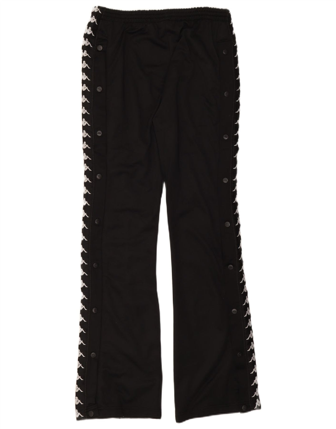 Pantaloni da tuta con grafica Kappa da uomo piccoli in poliestere nero