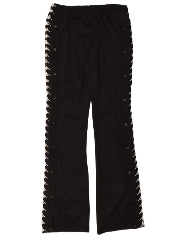 Pantaloni da tuta con grafica Kappa da uomo piccoli in poliestere nero