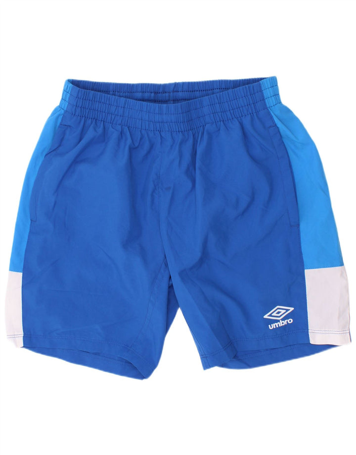 Pantaloncini sportivi da bambino Umbro 11-12 anni Large Blu Colourblock in poliestere