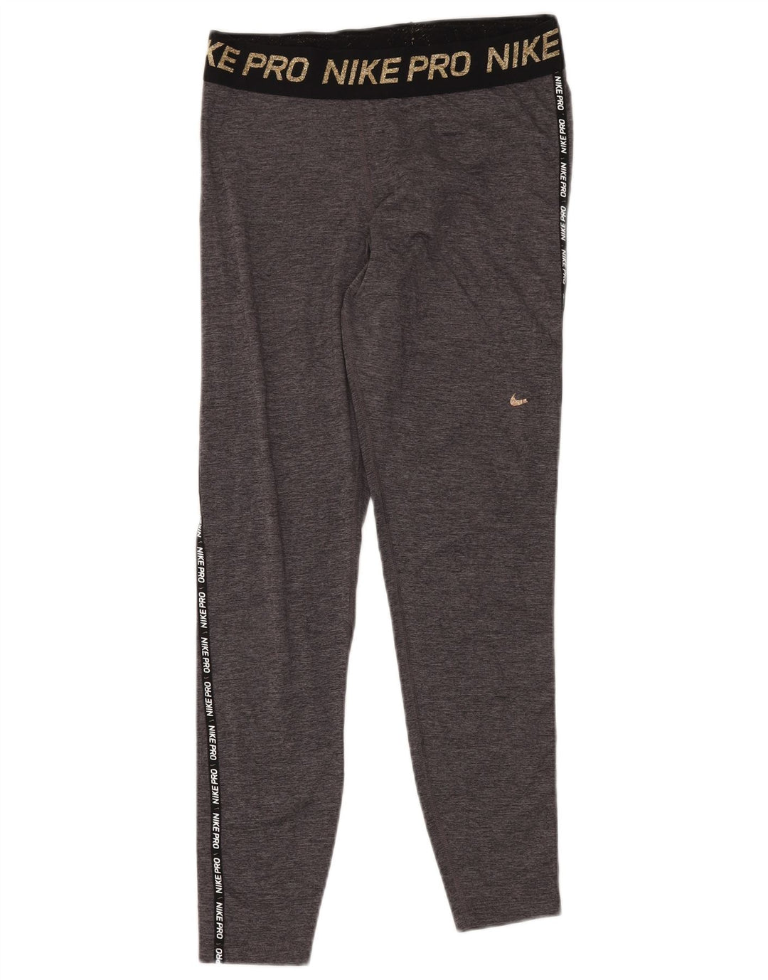 Leggings grafici NIKE da donna Dri Fit UK 12 color grigio medio