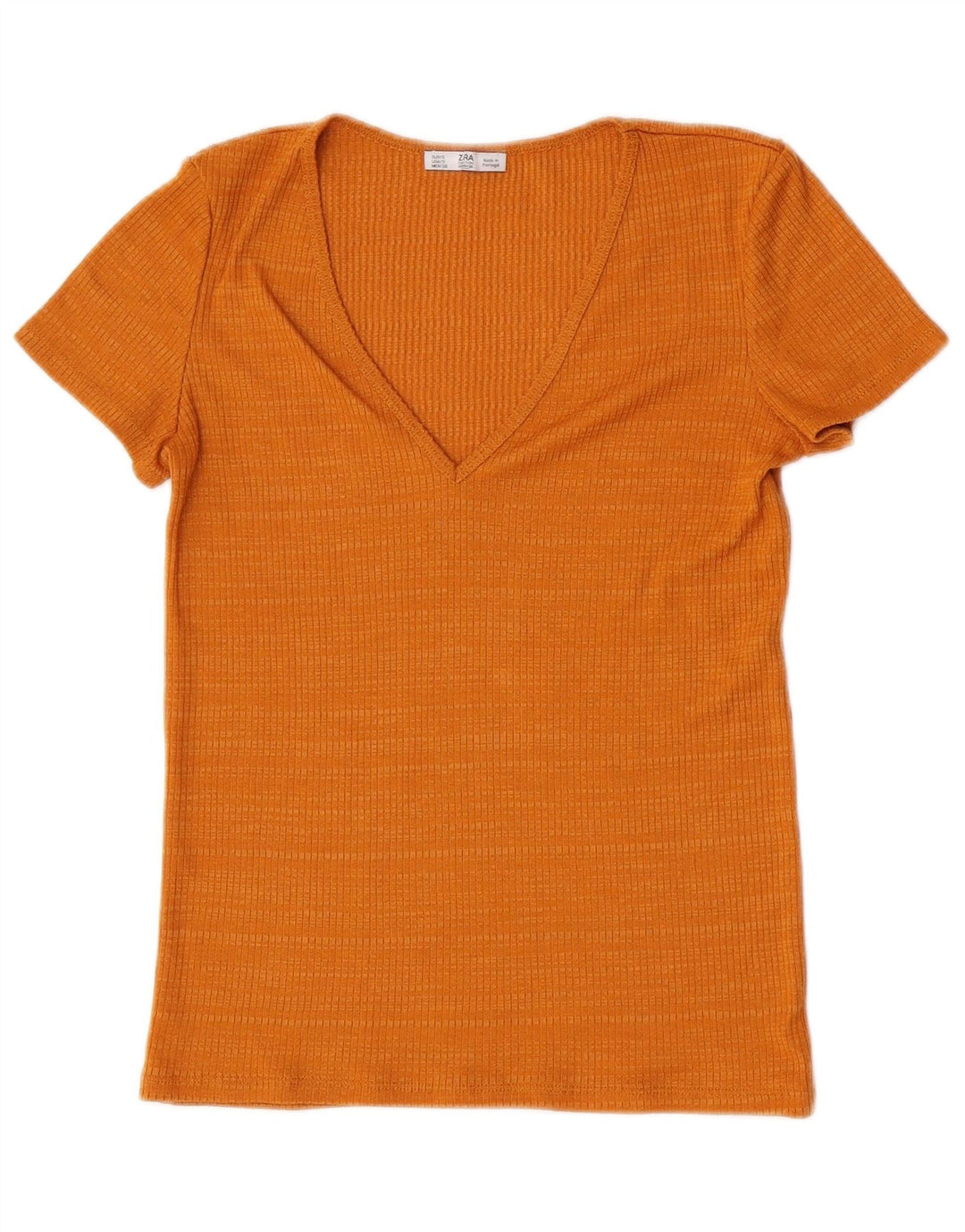 T-shirt Zara da donna Top UK 10 piccola arancione