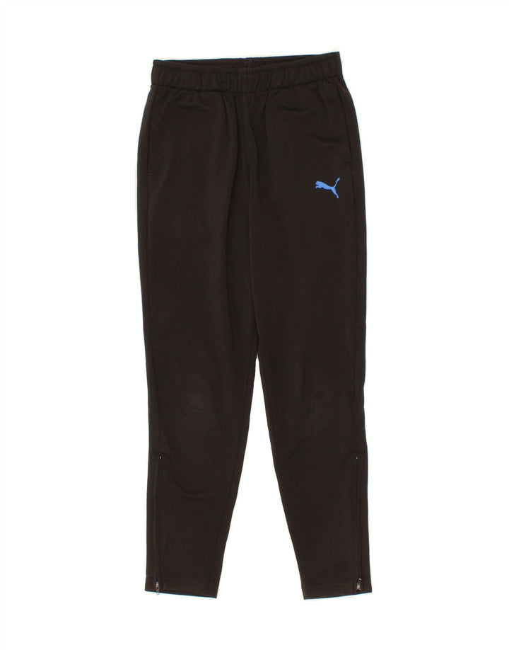 PUMA Boys Tracksuit Trousers 9-10 Years Black Vintage Puma and Second-Hand Puma from Messina Hembry 