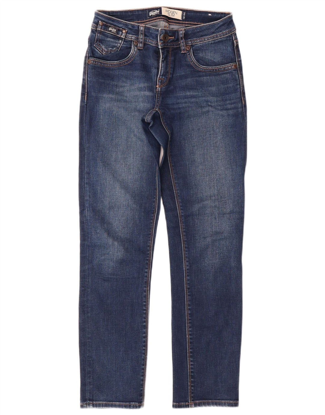 SUPERDRY Womens Imogen Slim Jeans W24 L28 Blue Viscose