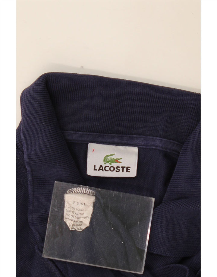 Polo da uomo LACOSTE taglia 7 2XL cotone blu navy