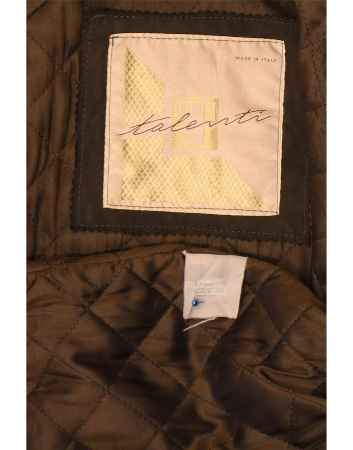 Cappotto in pelle da donna Talenti UK 18 XL Pelle kaki