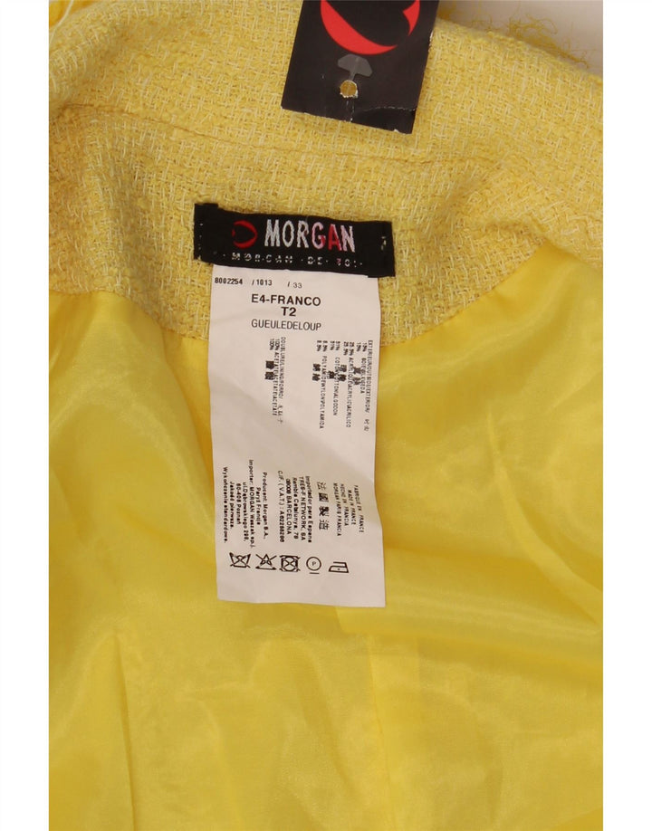 Giacca blazer da donna Morgan UK 12 cotone giallo medio