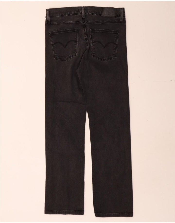 Jeans dritti modellanti da donna Levi's W29 L27 cotone nero