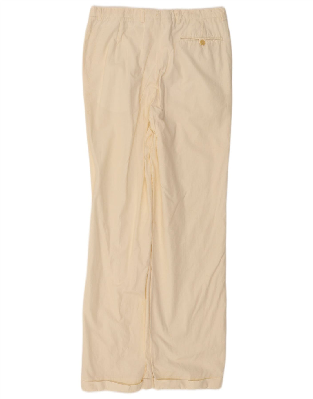 VALENTINO Pantaloni chino da uomo con pegging W30 L32 bianco sporco