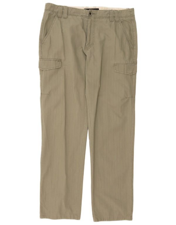 Pantaloni cargo dritti da uomo Calvin Klein Jeans W34 L34 cotone kaki