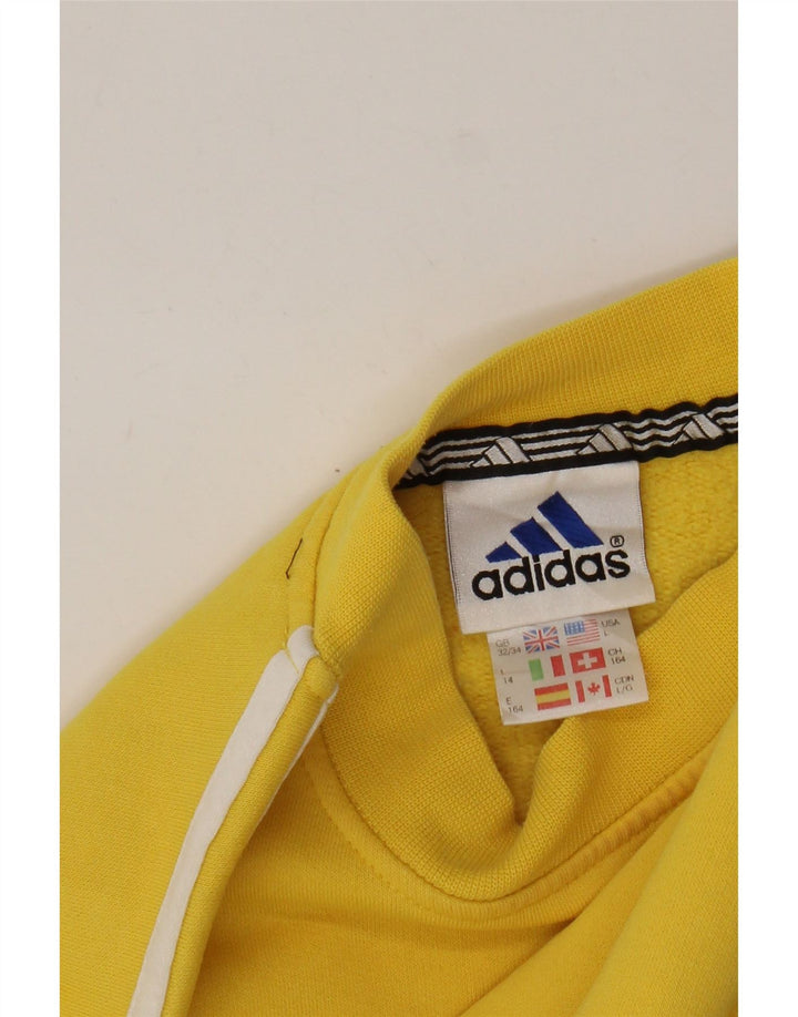 Felpa Adidas Ragazzo Maglione 13-14 Anni Cotone Giallo