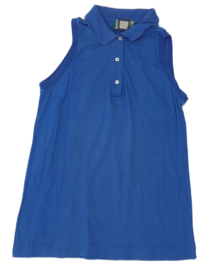 Polo Smanicata Donna Sergio Tacchini IT 44 Blu Medio Cotone