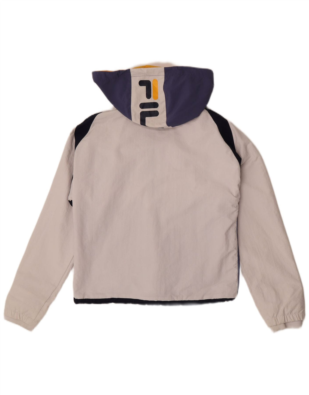 Giacca anorak grafica oversize da ragazzo Fila 5-6 anni 2XS Colorblock bianco