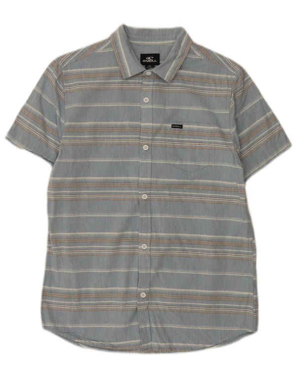 Camicia O'Neill da ragazzo a maniche corte vestibilità standard 13-14 anni XL a righe blu