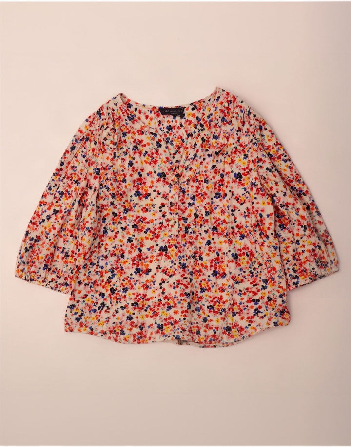 Top camicetta con maniche a 3/4 da donna Marks & Spencer UK 18 XL multicolore