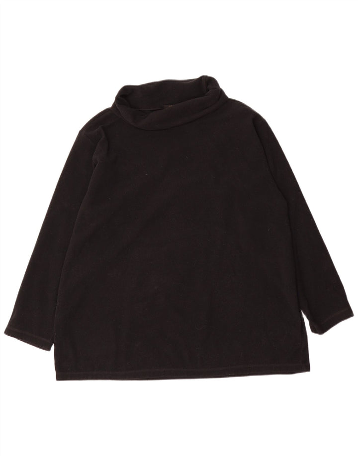 Maglione in pile oversize da donna Marks & Spencer UK 18 XL poliestere nero