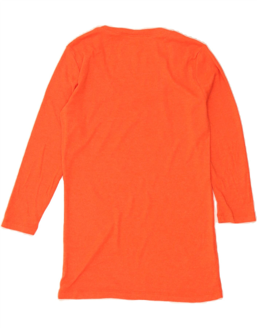 EDDIE BAUER Womens Top 3/4 Sleeve UK 8 Small Orange Cotton Vintage Eddie Bauer and Second-Hand Eddie Bauer from Messina Hembry 