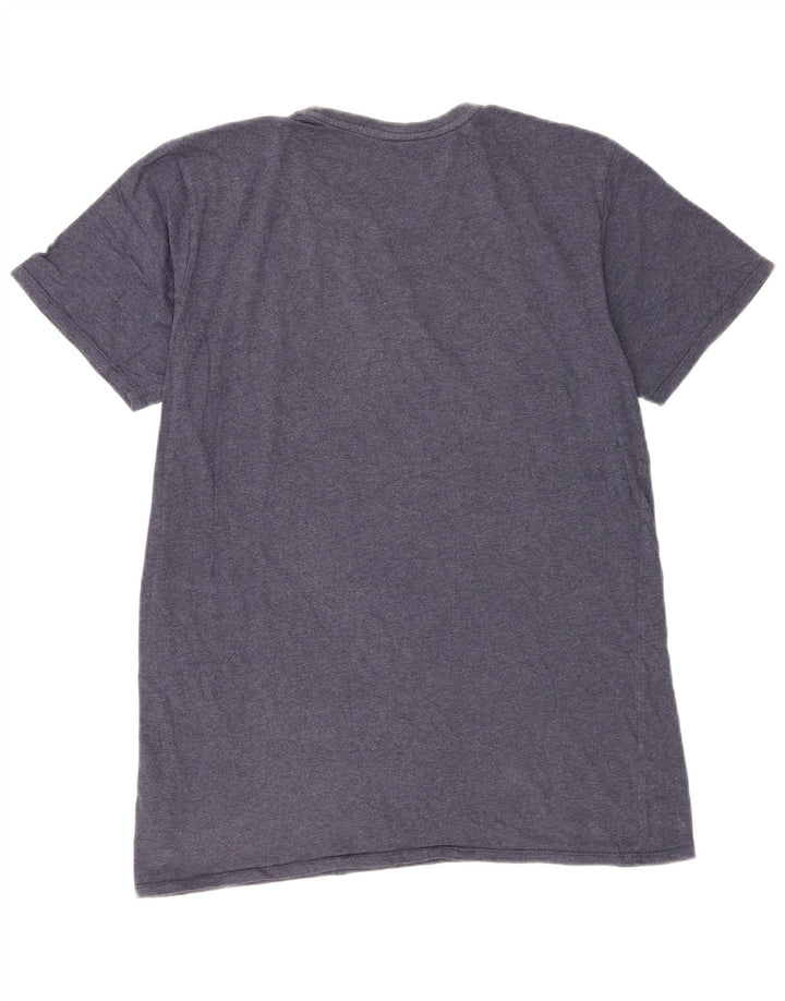 T-shirt grafica personalizzata da uomo Billabong Top in cotone blu navy medio