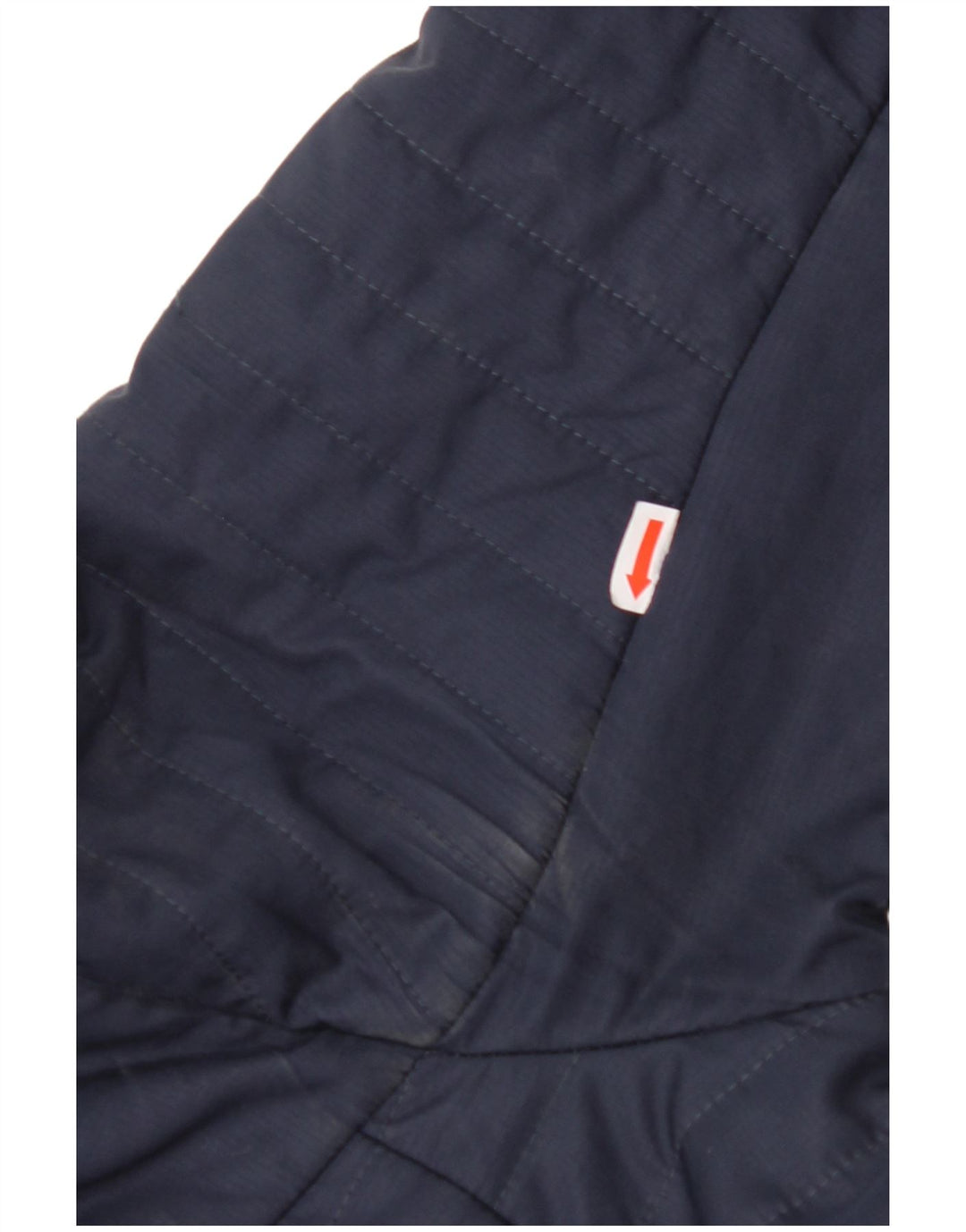 JACK WOLFSKIN Cappotto imbottito con cappuccio da donna UK 6 XS Poliestere blu navy