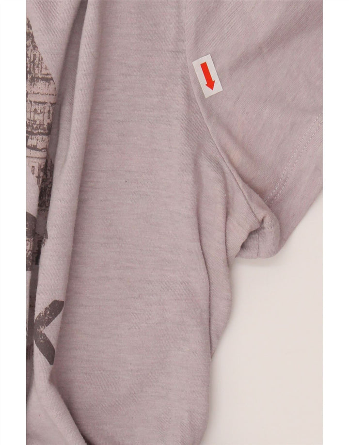 REEBOK Womens Graphic T-Shirt Top UK 12/14 Medium Pink