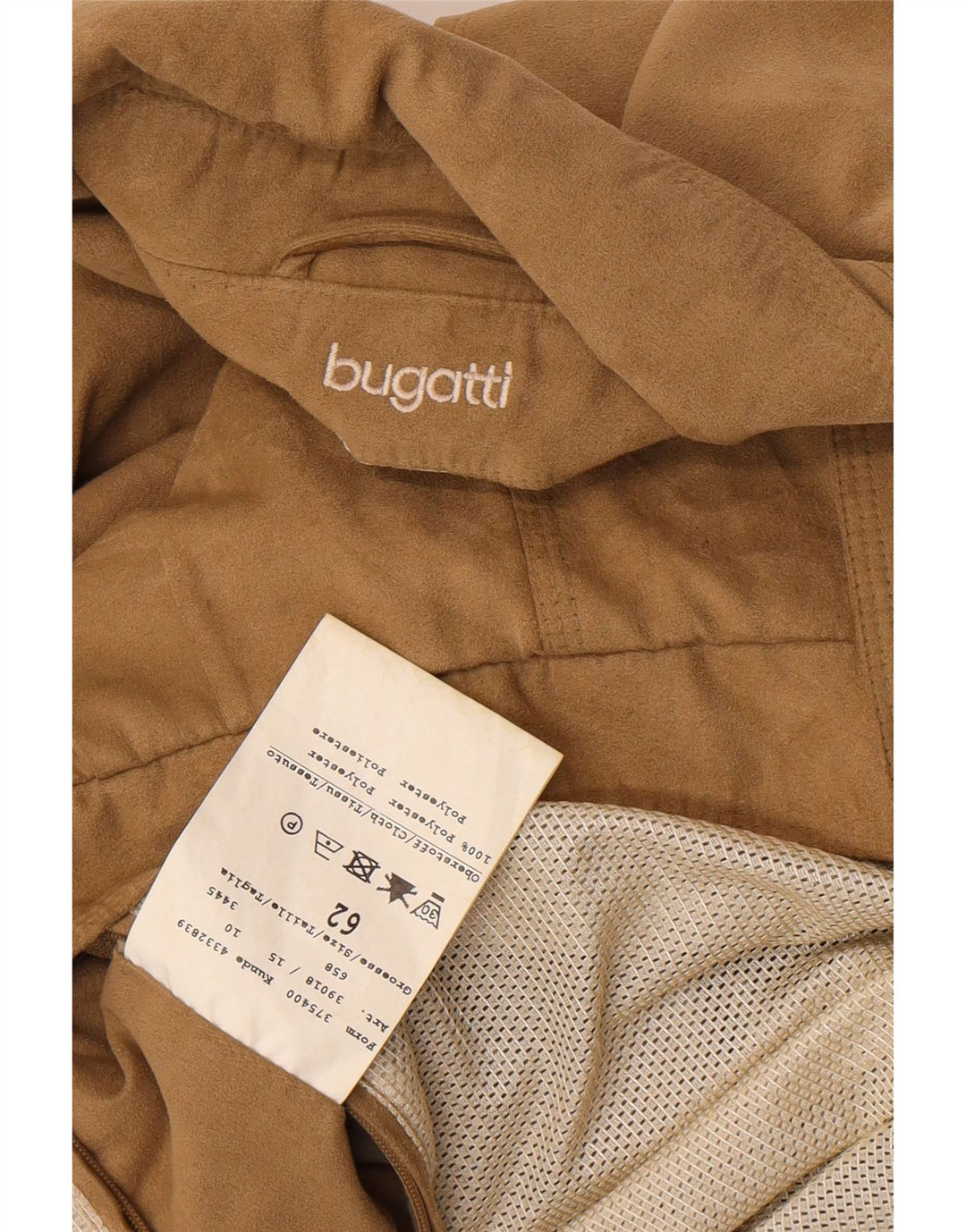 Giubbotto bomber da uomo Bugatti EU 62 6XL Poliestere marrone