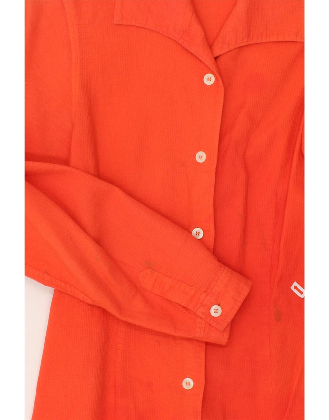 DIADORA Womens Shirt UK 10 Small Orange Vintage Diadora and Second-Hand Diadora from Messina Hembry 