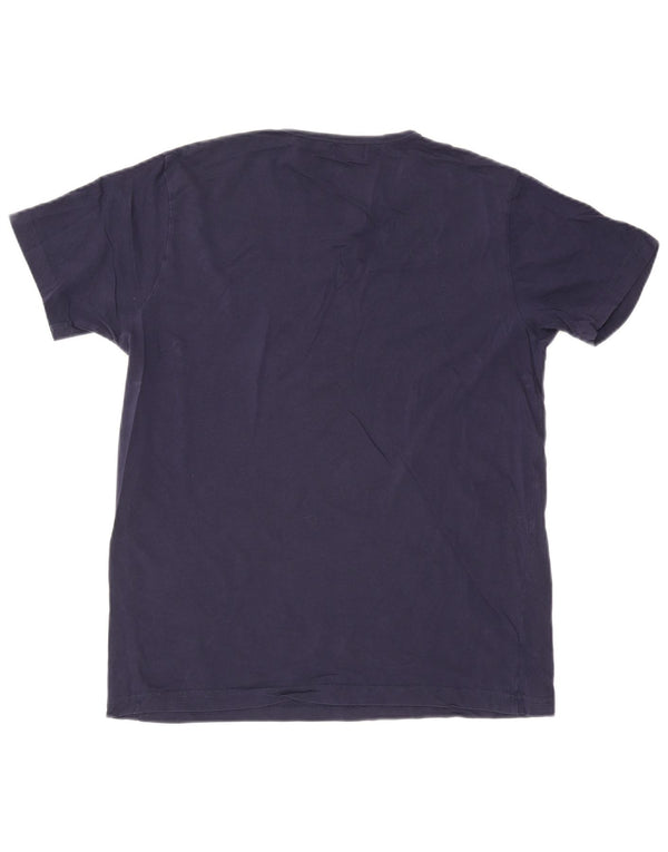 T-shirt da uomo Lyle & Scott Top grande in cotone blu navy