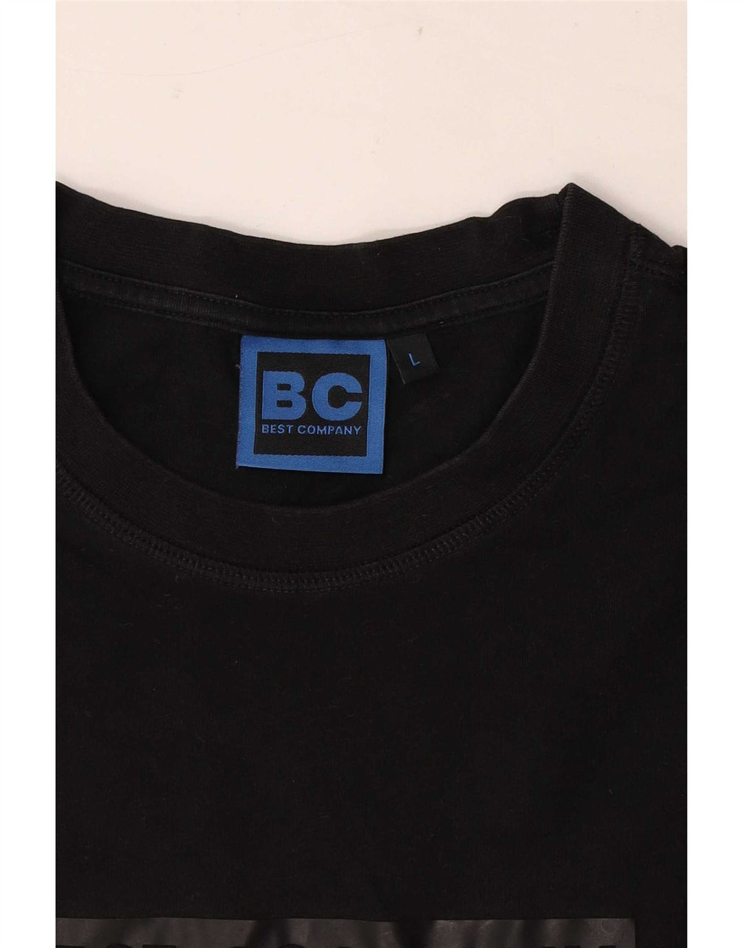 Maglietta grafica da uomo Best Company Top grande nera
