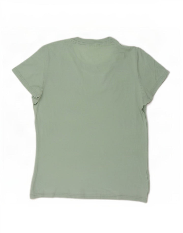 Maglietta grafica da donna Adidas Top UK 12/14 Verde medio