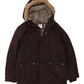 OLD NAVY Boys Hooded Windbreaker Jacket 10-11 Years Large Brown Acrylic Vintage Old Navy and Second-Hand Old Navy from Messina Hembry 