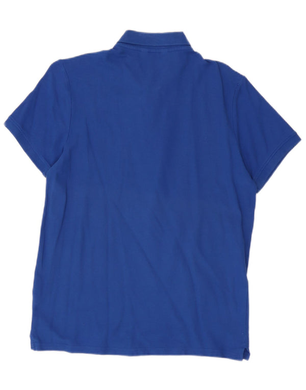 Polo da uomo Body Fit Calvin Klein piccola in cotone blu