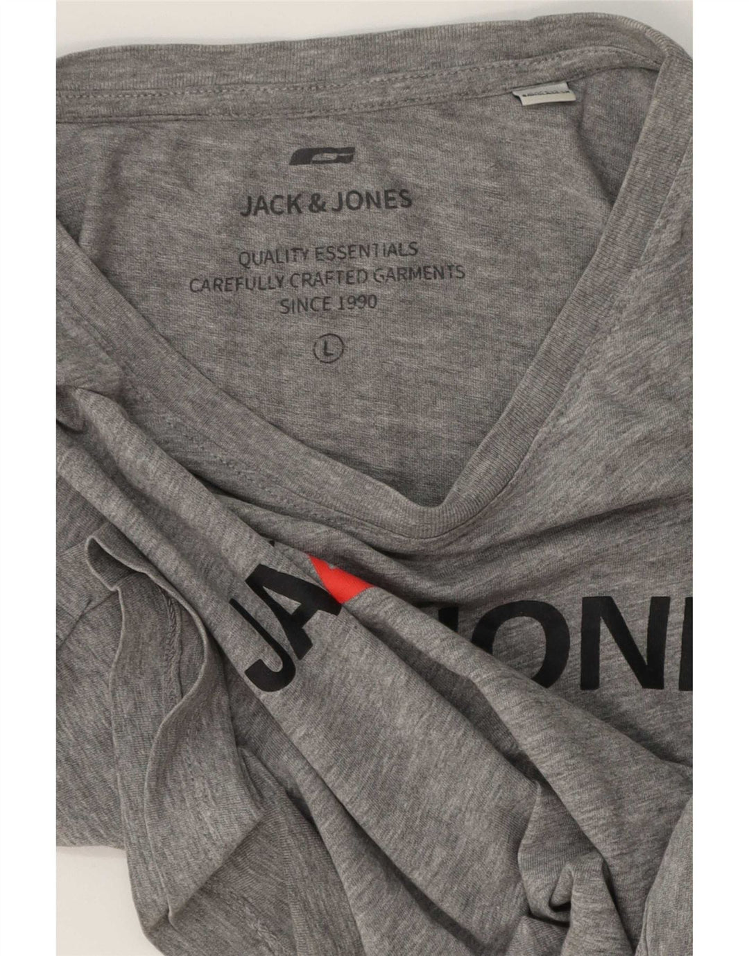 Jack & Jones T-shirt grafica da uomo grande grigia