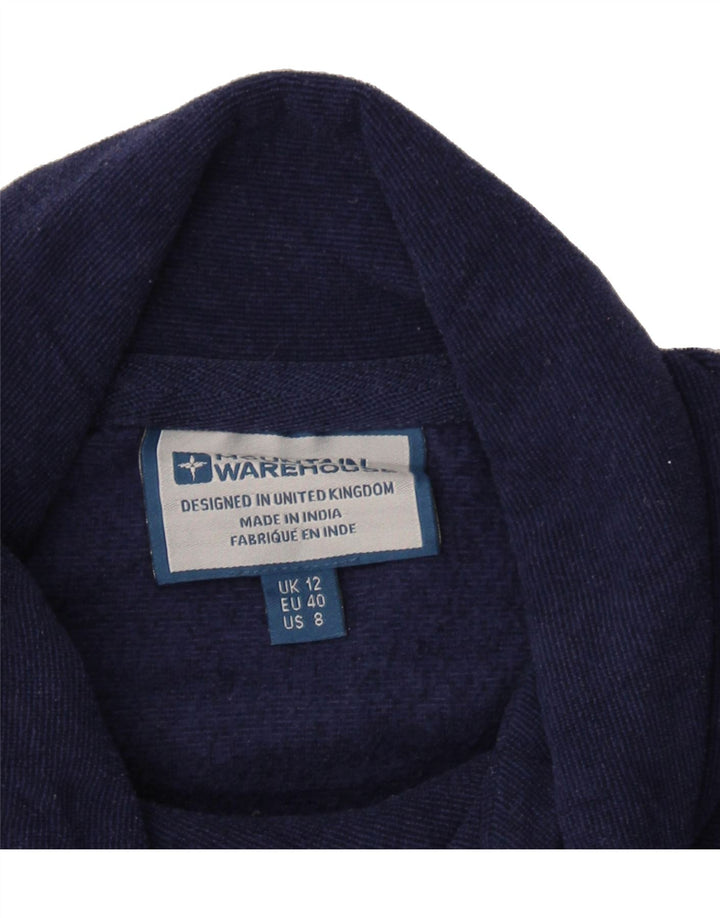 MOUNTAIN WAREHOUSE Womens Top Long Sleeve UK 12 Medium Navy Blue Pinstripe Vintage Mountain Warehouse and Second-Hand Mountain Warehouse from Messina Hembry 