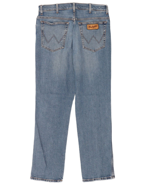 Jeans dritti da uomo Wrangler Texas W34 L32 cotone blu