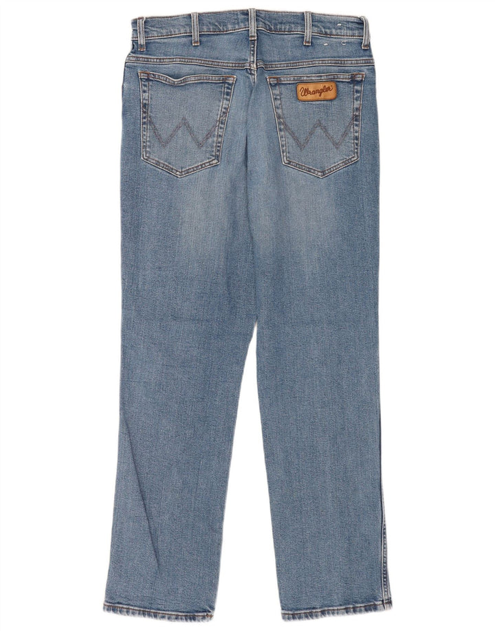 Jeans dritti da uomo Wrangler Texas W34 L32 cotone blu