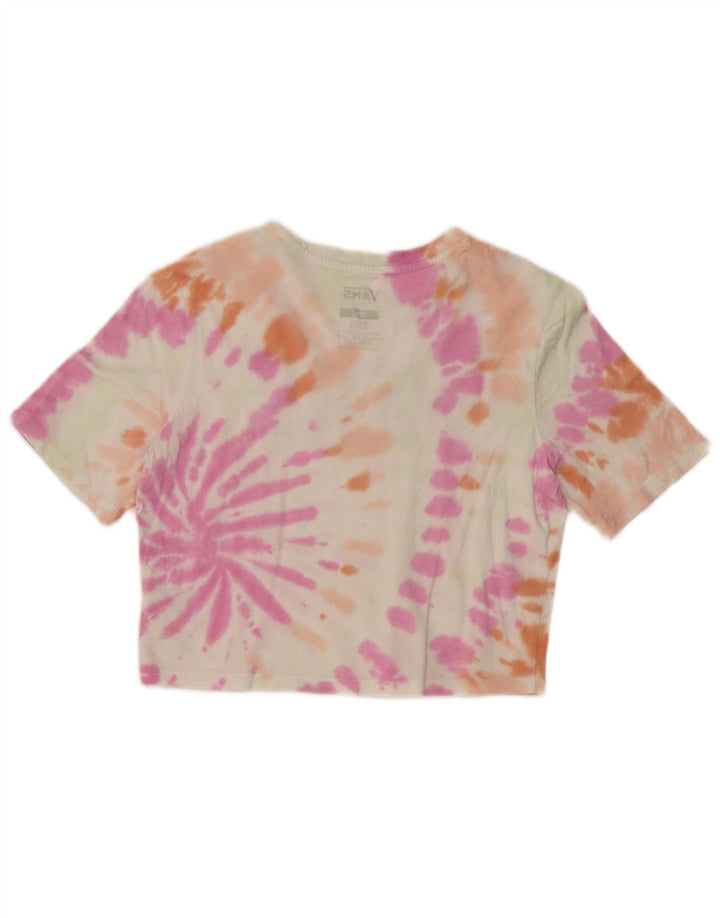 T-shirt grafica corta da donna VANS Top UK 8 Small multicolore Tie Dye
