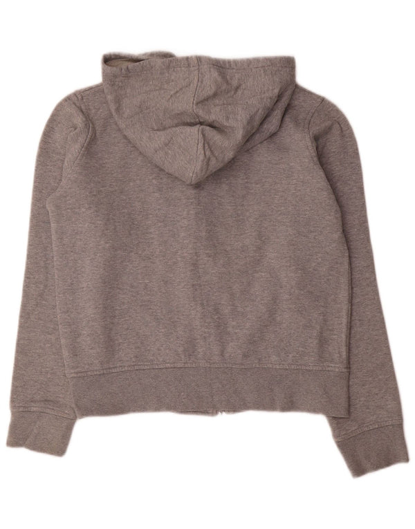 Maglione con cappuccio e zip corto da donna Kappa UK 14 Cotone grigio medio