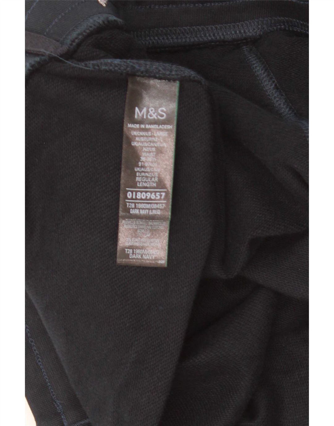 Pantaloncini sportivi da uomo Marks & Spencer grandi in cotone blu navy
