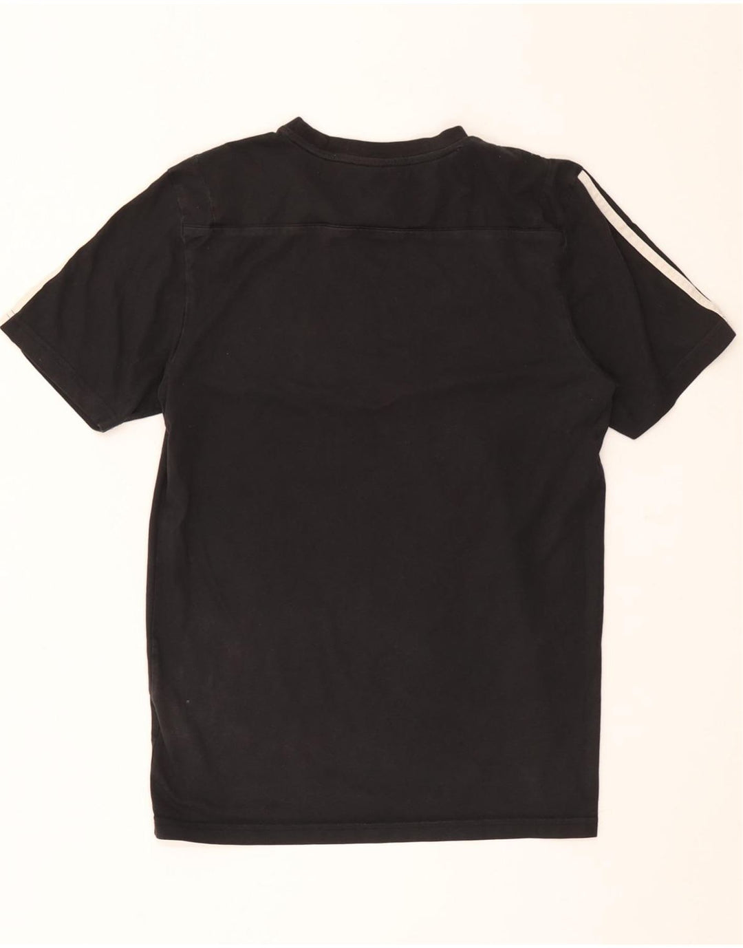 T-shirt Adidas Climalite da uomo piccola in cotone nero
