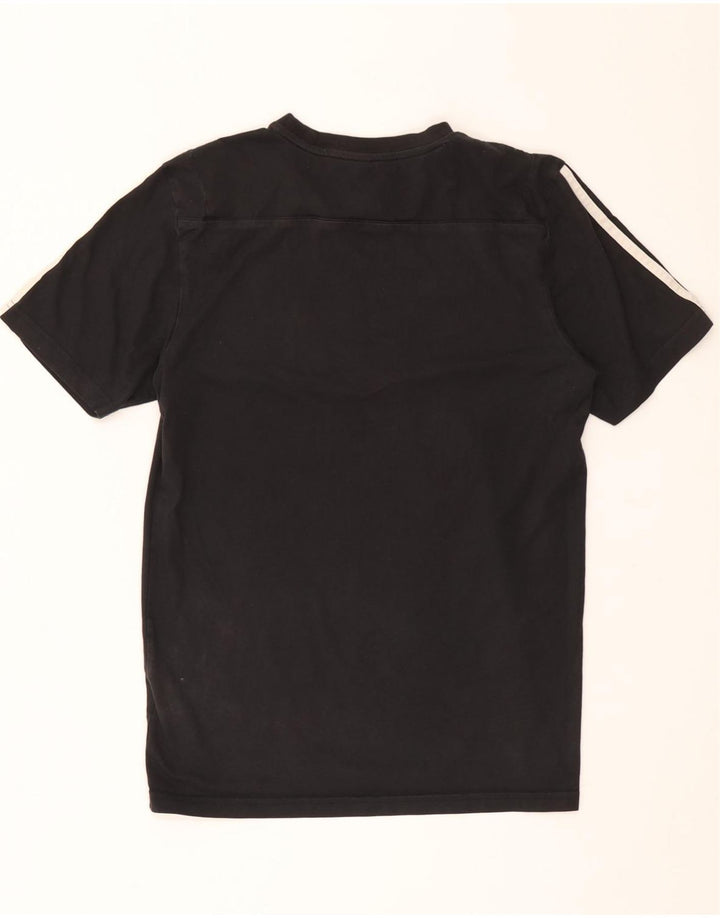 T-shirt Adidas Climalite da uomo piccola in cotone nero