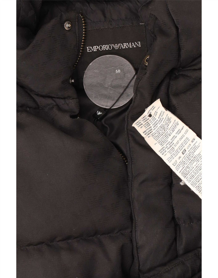 Emporio Armani Giacca imbottita da uomo IT 50 Large Nero Poliestere