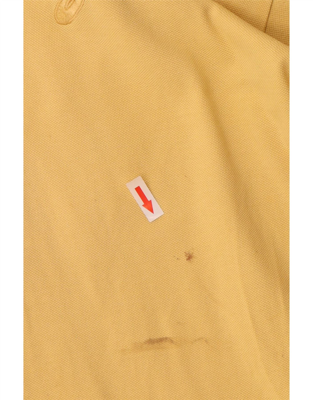 Polo Asics Uomo Large in cotone giallo