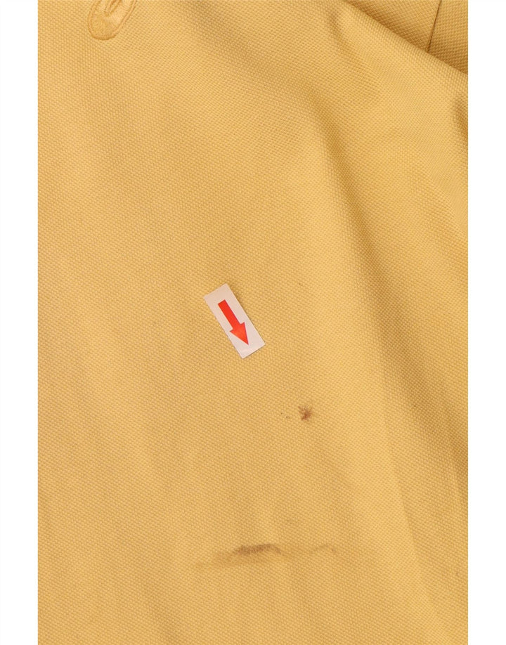 Polo Asics Uomo Large in cotone giallo