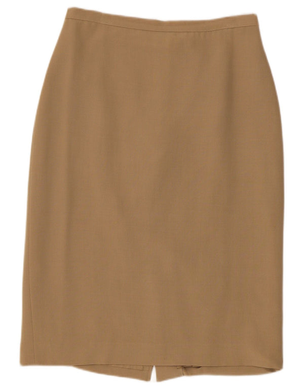 Gonna a tubino da donna Max & Co. UK 12 media W28 acetato beige