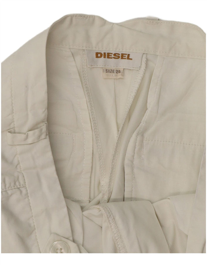 Pantaloni da abito slim da donna DIESEL W26 L25 bianchi