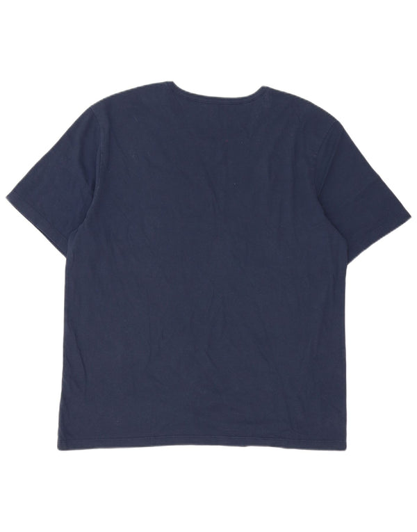 T-shirt da uomo Hugo Boss Top XL in cotone blu navy