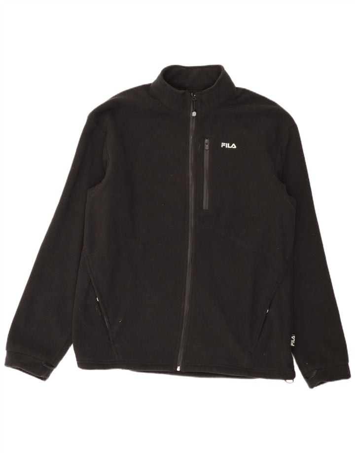 Giacca in pile da uomo Fila Liner UK 44 2XL poliestere nero