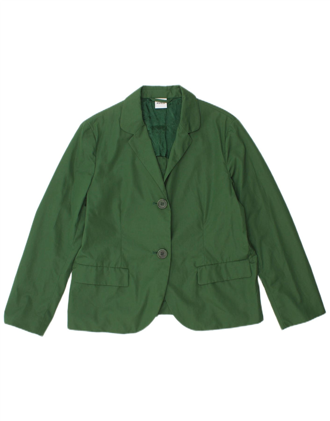 Giacca Blazer 2 Bottoni Donna Aspesi IT 42 Cotone Verde Medio